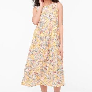 Brand New J. Crew Mixed Floral Ruffle Tiered Dress - Size 10